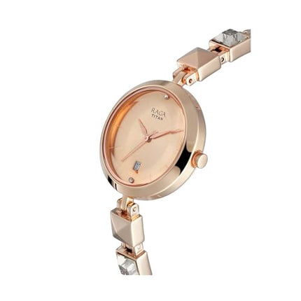 Titan Raga Viva Analog Rose Gold Dial Women's Watch NM2606WM01/NN2606WM01/NP2606WM01 