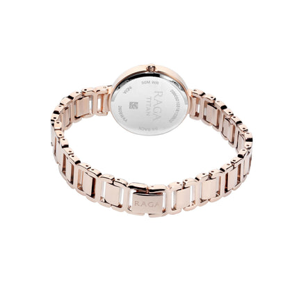 Titan Raga Viva Analog Rose Gold Dial Women's Watch NM2608WM01/NN2608WM01/NP2608WM01 
