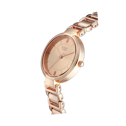 Titan Raga Viva Analog Rose Gold Dial Women's Watch NM2608WM01/NN2608WM01/NP2608WM01 