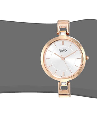 Titan Raga Viva Analog Silver Dial Women's Watch 2603WM01/NN2603WM01/NP2603WM01 
