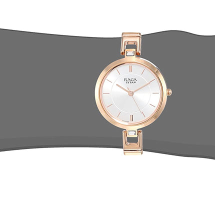 Titan Raga Viva Analog Silver Dial Women's Watch 2603WM01/NN2603WM01/NP2603WM01 