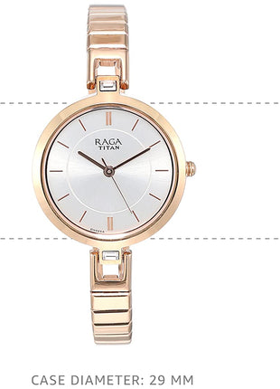 Titan Raga Viva Analog Silver Dial Women's Watch 2603WM01/NN2603WM01/NP2603WM01 