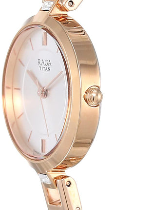 Titan Raga Viva Analog Silver Dial Women's Watch 2603WM01/NN2603WM01/NP2603WM01 