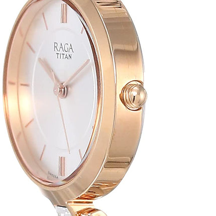 Titan Raga Viva Analog Silver Dial Women's Watch 2603WM01/NN2603WM01/NP2603WM01 