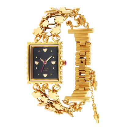 Titan Raga X Masaba Black Dial Analog Steel and Metal Strap Watch for Women-NS95173YM01 
