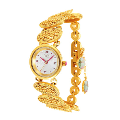 Titan Raga X Masaba Silver Dial Analog Steel and Metal Strap Watch for Women-NS95172YM01 