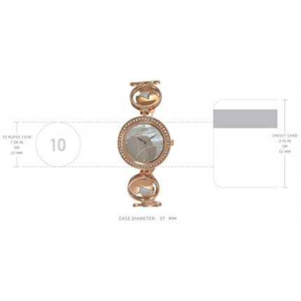 Titan Stainless Steel Raga Analog Mother Of Pearl Dial Women's Watch Nm2539Km01/Nn2539Km01/Np2539Km01, Band Color:Multicolor 