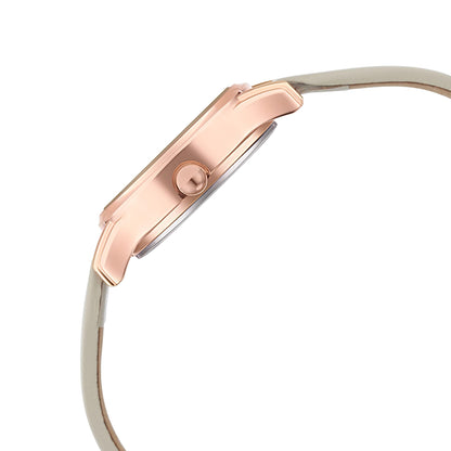 Titan Women's Lagan Chic: Studded Brown Dial Leather Analog Watch with & Elegant Hands-2656WL01 