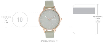 Titan Women's Precision Simplicity Analog Watch: Green Gradient Dial with Leather Strap-NS2648WL01 