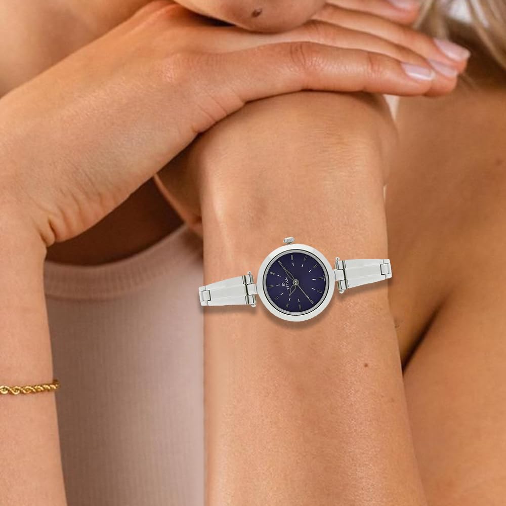 Titan analog Blue Dial Women's Watch NM2574SM01/NN2574SM01/NP2574SM01 