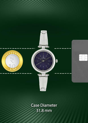 Titan analog Blue Dial Women's Watch NM2574SM01/NN2574SM01/NP2574SM01 