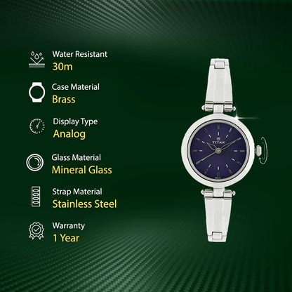 Titan analog Blue Dial Women's Watch NM2574SM01/NN2574SM01/NP2574SM01 