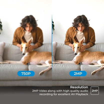 Trueview 2MP Smart CCTV Wi-fi Home Security Camera with Pan Tilt 360� View, 2 Way Talk, Cloud Monitor, Motion Detect, Supports SD Card Up to 256 GB, Night Vision (2MP Color Night Vision Smart Camera) 