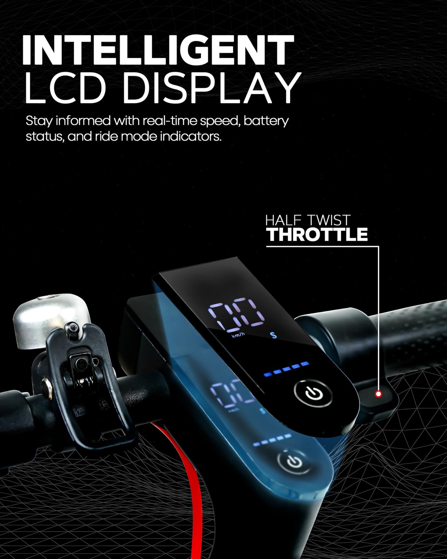 Tygatec Adult Bolt Evo Electric Scooter, Max Speed Upto 25 Km/H, Travel Distance Upto 25 Km, Easy Fold-N-Carry Design, Ultra-Lightweight Electric Scooter (Black) 