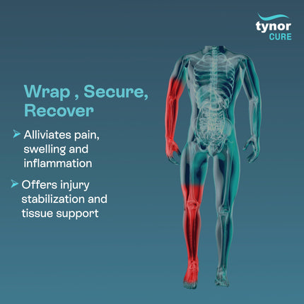 Tynor Tynocrepe cotton bandage, for Sports Injuries and First Aid | Versatile, Soft, and Stretchable | Pack of 1 (6cm x 4m, Beige) 