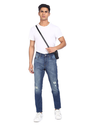 U.S. POLO ASSN. Men's Slim Mid Rise Jeans (UDJENO0370_Blue_32) 