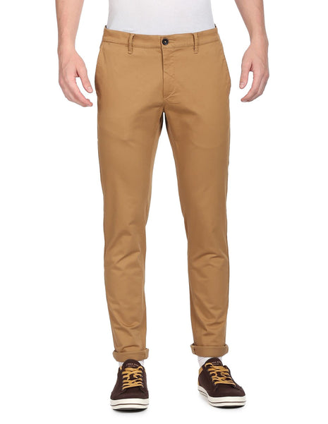 U.S. Polo Assn. Men's Slim Casual Pants (USTRO0514D_Khaki_34) 