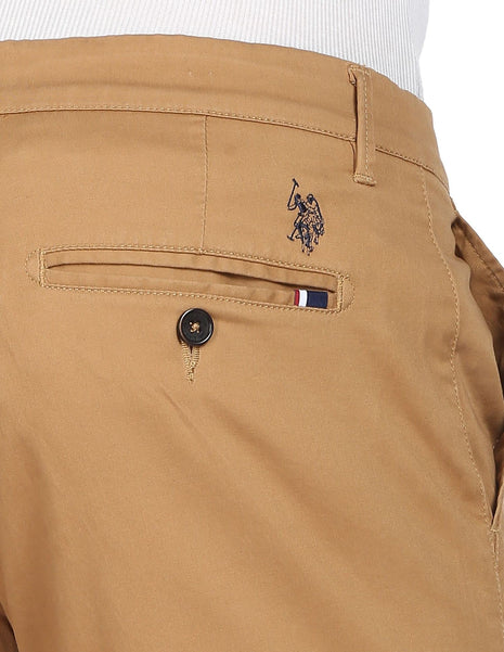 U.S. Polo Assn. Men's Slim Casual Pants (USTRO0514D_Khaki_34) 