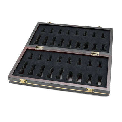 UJEAVETTE Toy Folding Wooden Chess Set 32 Cherkers Pieces for Kids and Adults Tournaments 39cm Other Games 