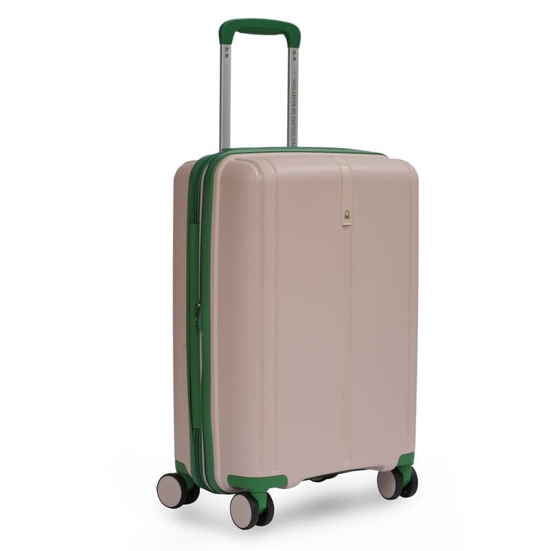 UNITED COLORS OF BENETTON Luggage Trolley, Mid, Emerald Plus, Pink 