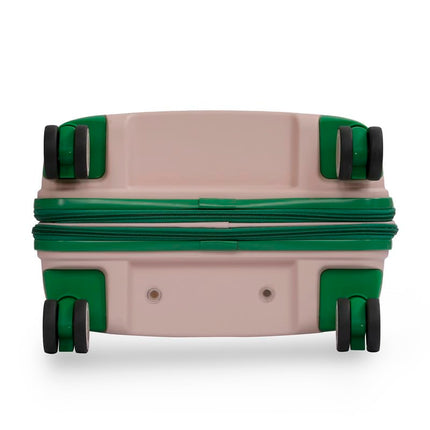 UNITED COLORS OF BENETTON Luggage Trolley, Mid, Emerald Plus, Pink 