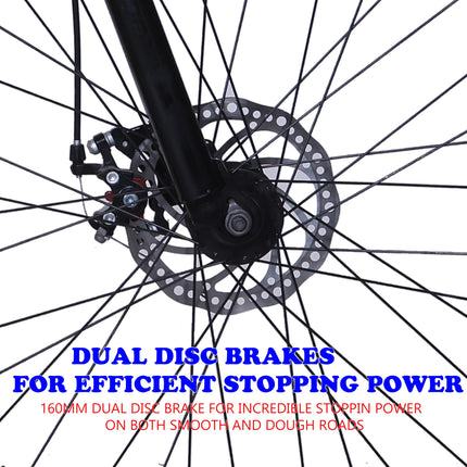 URBANSTAR Delta | 7 Speed | Dual DISC | Front Suspension | SEMI Fitted | for 13+ & Adults| 26 T Mountain Cycle-Multi Speed (7 Gear, White, Only Front Suspension) 