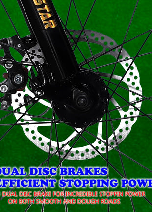 URBANSTAR Hulk | 20T BMX | Double DISC | Fat Tyres Semi Assembled | 20 T Fat Tyre Cycle (Single Speed, White) 