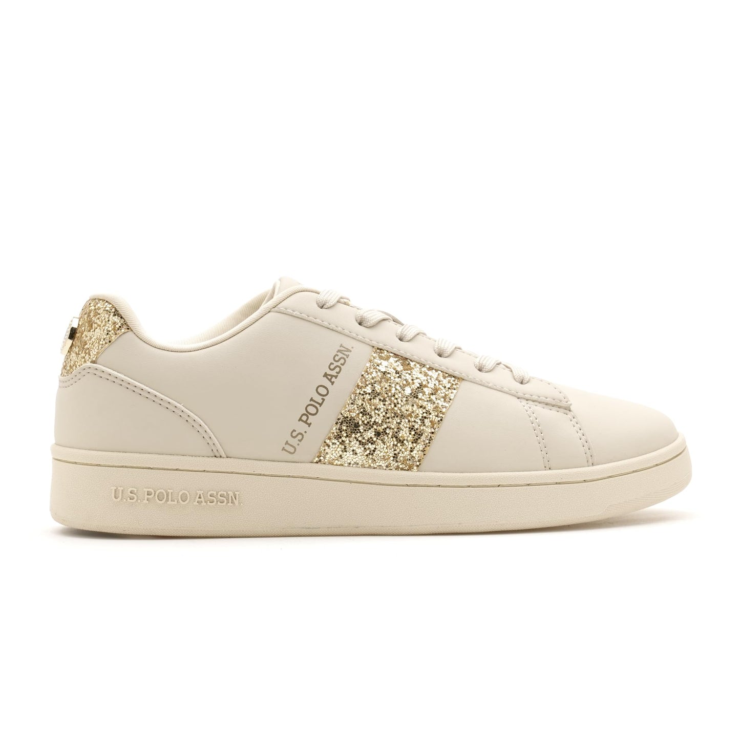 US Polo Assn Kate 3.0 Womens Sneakers Nude PU Upper EVA Sole 