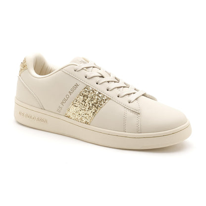 US Polo Assn Kate 3.0 Womens Sneakers Nude PU Upper EVA Sole 