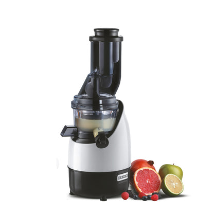USHA Cpj 382F Nutripress Cold Press Juicer with Full Mouth Feeding Tube, 200 Watts (Black & White), 200 Watt 