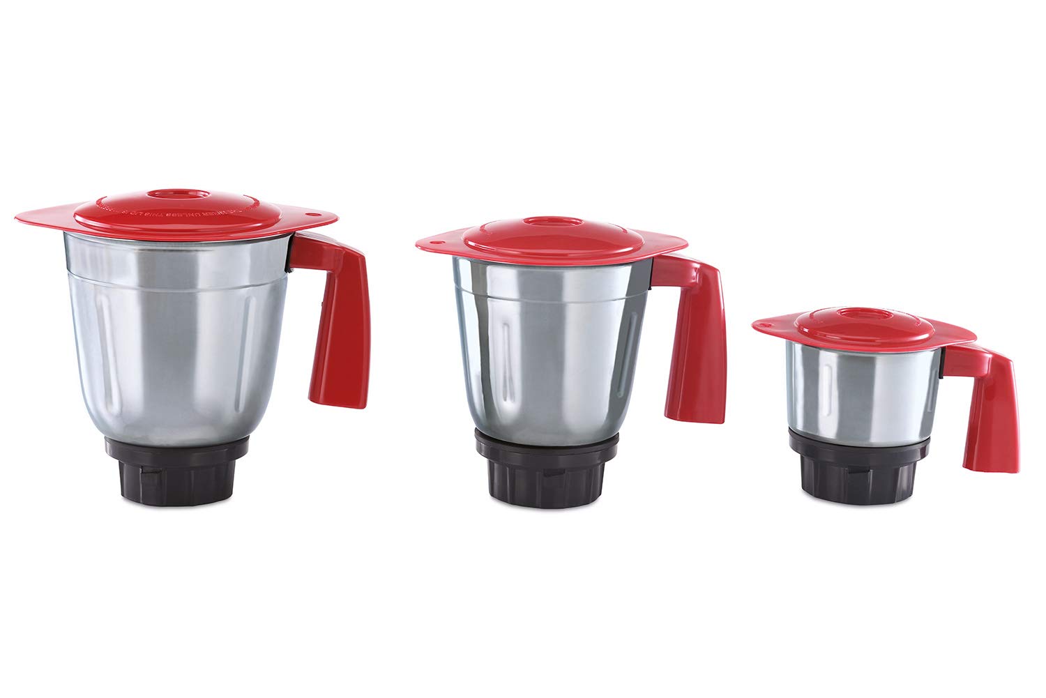 USHA SpeedMax 500-Watt Copper Motor Mixer Grinder with 3 Jars (Red/Black) 