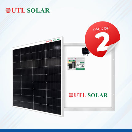 UTL Solar Panel 110 Watt | Pack of 2 | Mono Perc 36 Cells | Mono Perc Solar Panels II (12V Mono) 