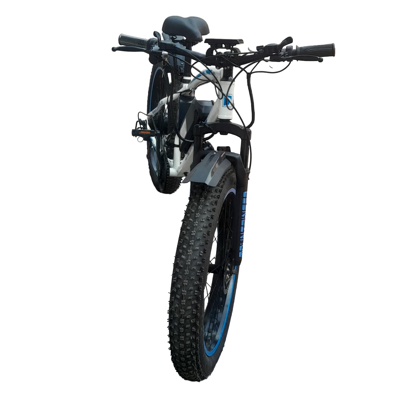 Ultrabikes Fat Electric Cycle 350 watt Motor (White) 
