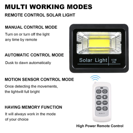 Updated Solar Flood Lights with Multi Modes, Remote Control Solar Lights Dusk to Dawn, Motion Sensor Solar Security Lights Auto On/Off Outdoor Waterproof for Yard, Barn, Driveway, Deck, Farm, Patio 