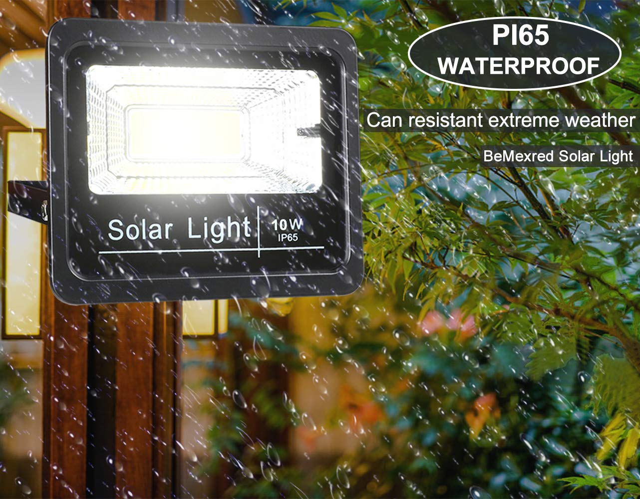 Updated Solar Flood Lights with Multi Modes, Remote Control Solar Lights Dusk to Dawn, Motion Sensor Solar Security Lights Auto On/Off Outdoor Waterproof for Yard, Barn, Driveway, Deck, Farm, Patio 