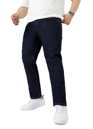 Urbano Plus Men's Dark Blue Regular Fit Solid Jeans Stretchable (plusepsp-dblue-44) 