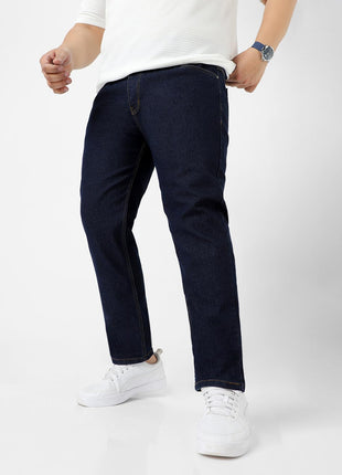 Urbano Plus Men's Dark Blue Regular Fit Solid Jeans Stretchable (plusepsp-dblue-44) 