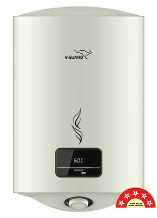 V-Guard Divino DG Geyser 15 Litre Water Heater with Digital Display | Suitable for Hard Water | BEE 5 Star Rating | Advanced 4 layered Safety | 5 Year Inner Tank Warranty by V-Guard 