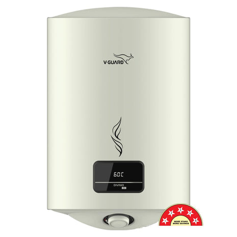 V-Guard Divino DG Geyser 15 Litre Water Heater with Digital Display | Suitable for Hard Water | BEE 5 Star Rating | Advanced 4 layered Safety | 5 Year Inner Tank Warranty by V-Guard 