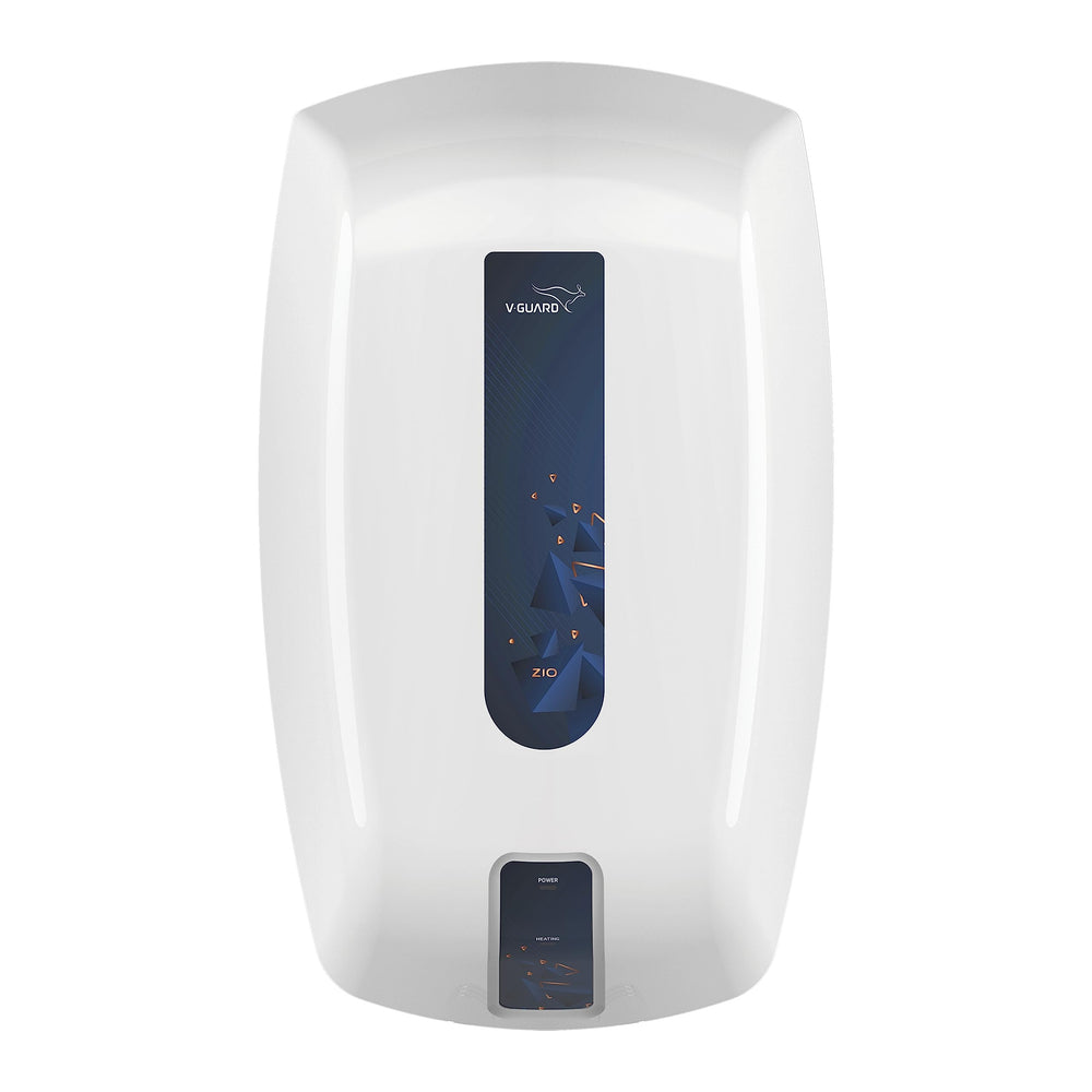 V-Guard Zio Geyser 5 Litre Instant Water Heater | Advanced Multi-Layered Safety | 3000 W Powerful Heating | Suitable For Kitchen & Bathroom | 5 Year Inner Tank Warranty by V-Guard | White-Blue