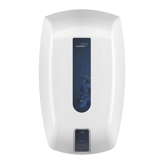 V-Guard Zio Geyser 5 Litre Instant Water Heater | Advanced Multi-Layered Safety | 3000 W Powerful Heating | Suitable For Kitchen & Bathroom | 5 Year Inner Tank Warranty by V-Guard | White-Blue 