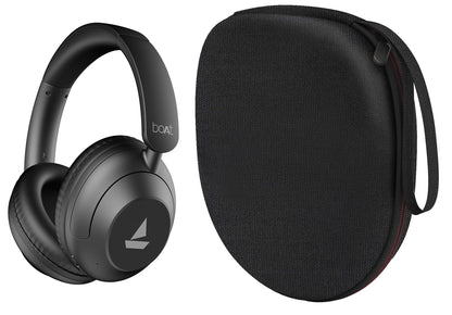 VERTUS® Headphone Hard Protective Storage Case for Boat New Launch Rockerz 650 Pro Bluetooth Wireless Over-Ear Headphones (Black) (Headphone Not Included) 