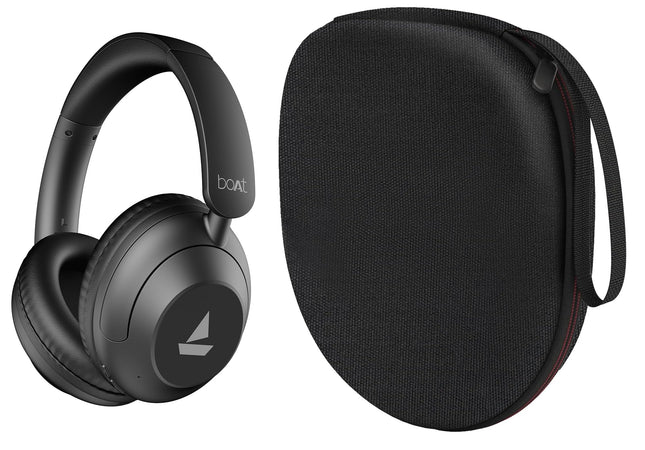 VERTUS® Headphone Hard Protective Storage Case for Boat New Launch Rockerz 650 Pro Bluetooth Wireless Over-Ear Headphones (Black) (Headphone Not Included) 