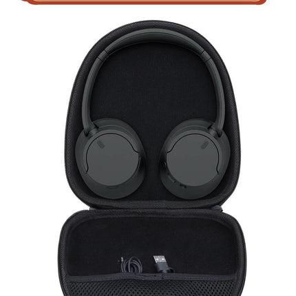 VERTUS® Headphone Hard Protective Storage Case for Boat New Launch Rockerz 650 Pro Bluetooth Wireless Over-Ear Headphones (Black) (Headphone Not Included) 