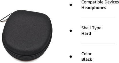 VERTUS® Headphone Hard Protective Storage Case for Boat New Launch Rockerz 650 Pro Bluetooth Wireless Over-Ear Headphones (Black) (Headphone Not Included) 