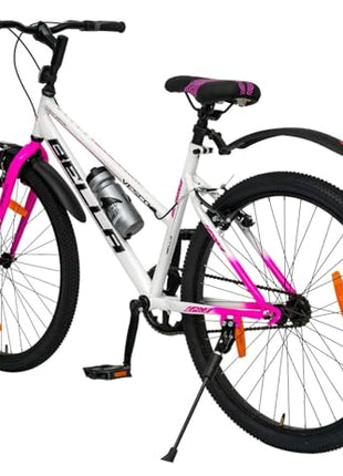 VESCO Bella 26T Ladies Cycle for Women | Single Speed | Rigid Fork | Frame 16 Inch | Ideal for 13+ Years Girls City Bike (Pink) 