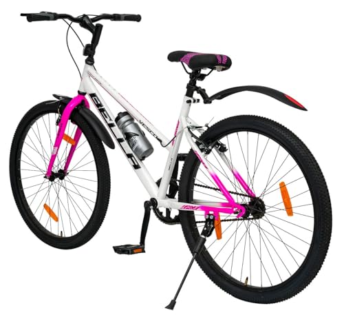 VESCO Bella 26T Ladies Cycle for Women | Single Speed | Rigid Fork | Frame 16 Inch | Ideal for 13+ Years Girls City Bike (Pink) 