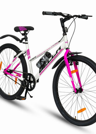 VESCO Bella 26T Ladies Cycle for Women | Single Speed | Rigid Fork | Frame 16 Inch | Ideal for 13+ Years Girls City Bike (Pink) 