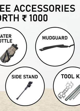 VESCO Drift NXG 26T MTB 21 Speed Gear Cycle with Front Suspension and Dual Disc Brake | Frame 18 Inch | Ideal for Adult Men & Women (Black) 