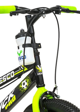 VESCO Kick Pro 16T Kids Cycle with Side Wheels | Rigid Suspension | 11 Inches Frame | Ideal for 4 to 6 Years Boys & Girls Kids Bike (Green) 